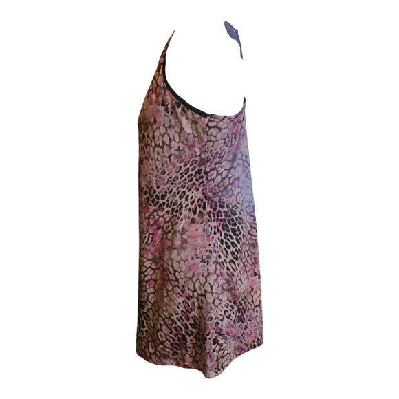 Joyspun matching camisole night gown and robe set, Lg/XL, pink animal print, GUC - Picture 10 of 14